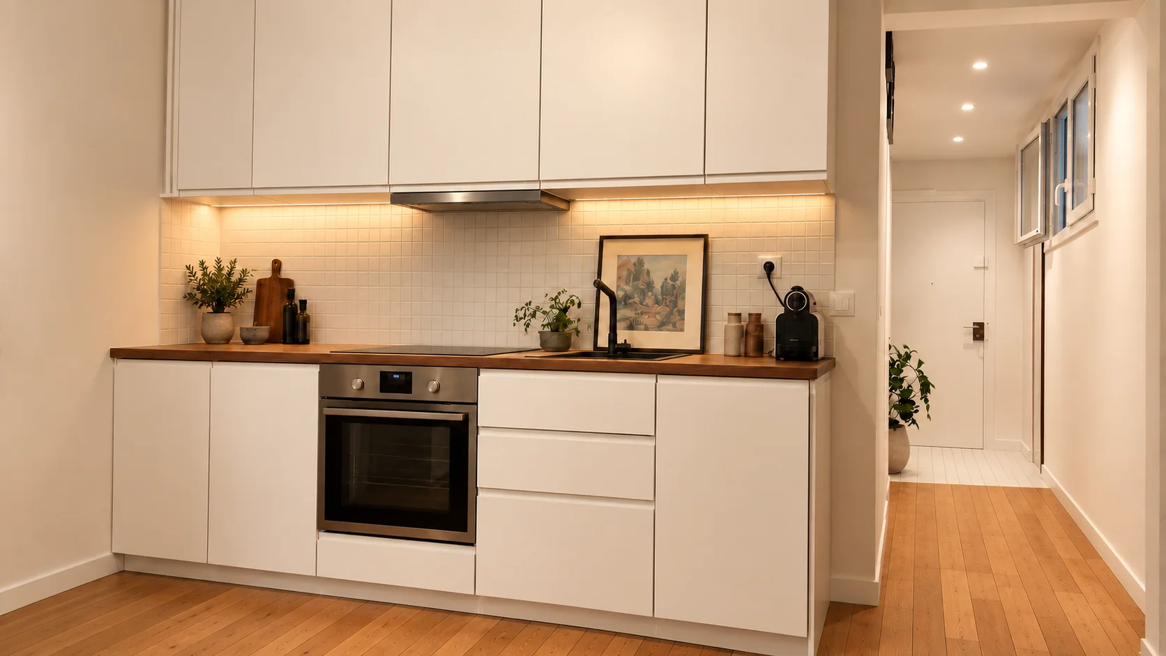 Appartement Pantin — cuisine / séjour