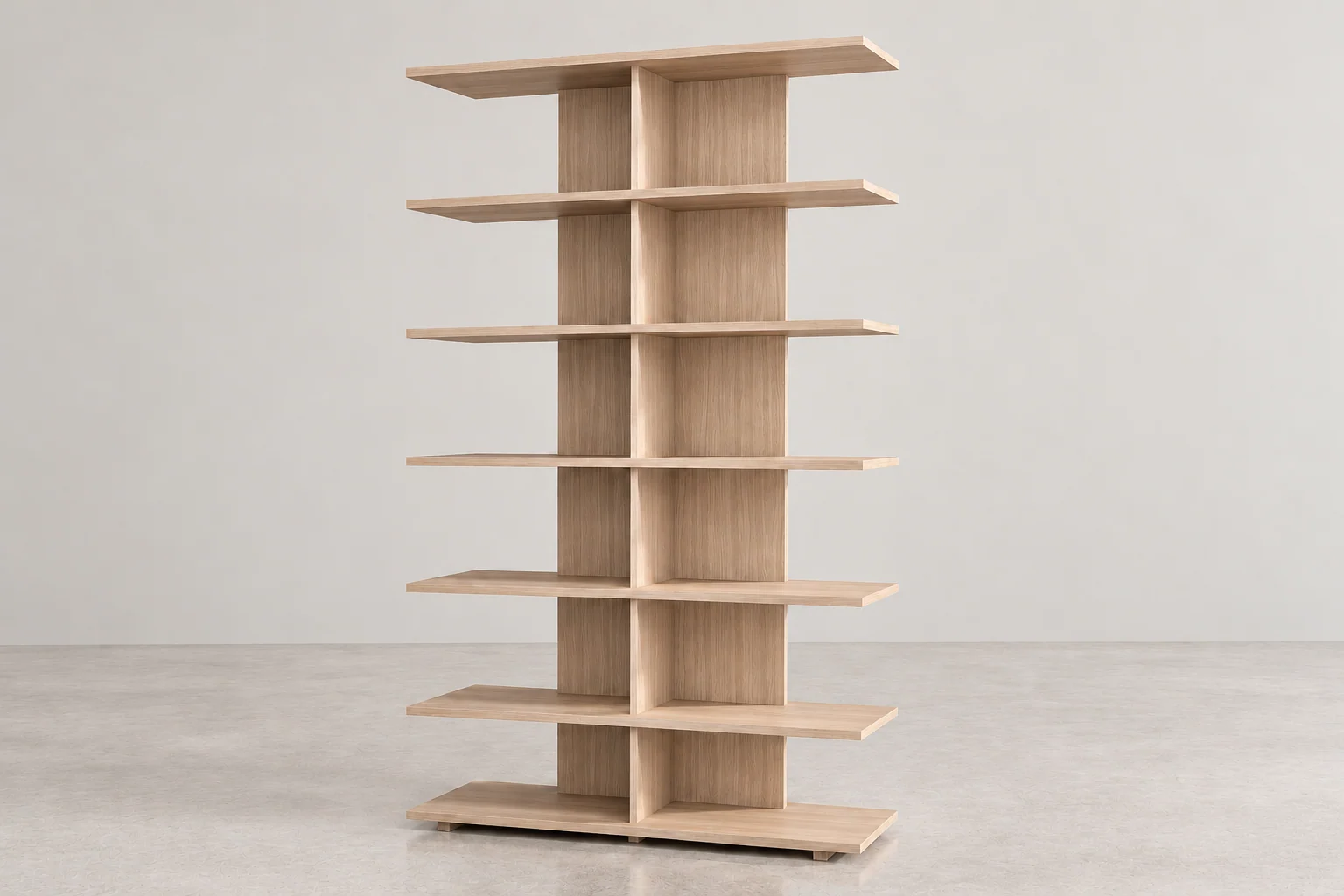 Bibliothèque Colonne — mobilier modulaire en chêne
