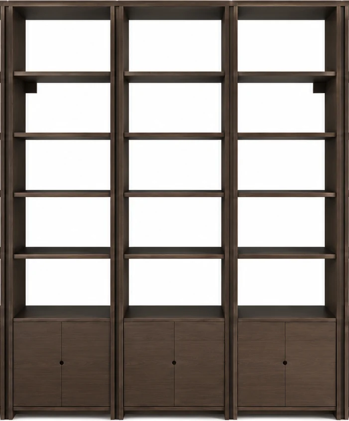 Bibliothèque LY — vue de trois modules