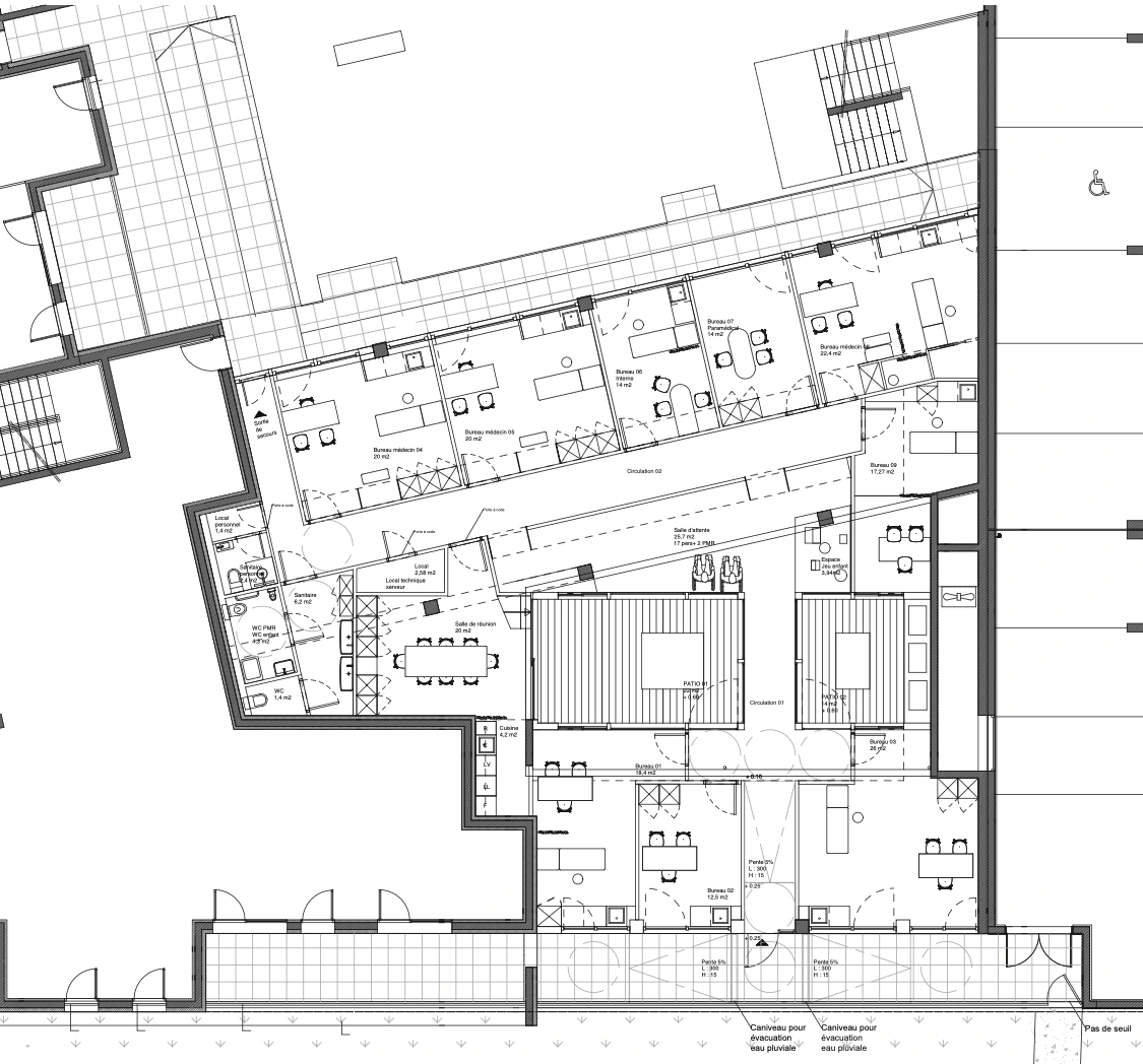 MSP Castellane — Plan architectural d’aménagement général