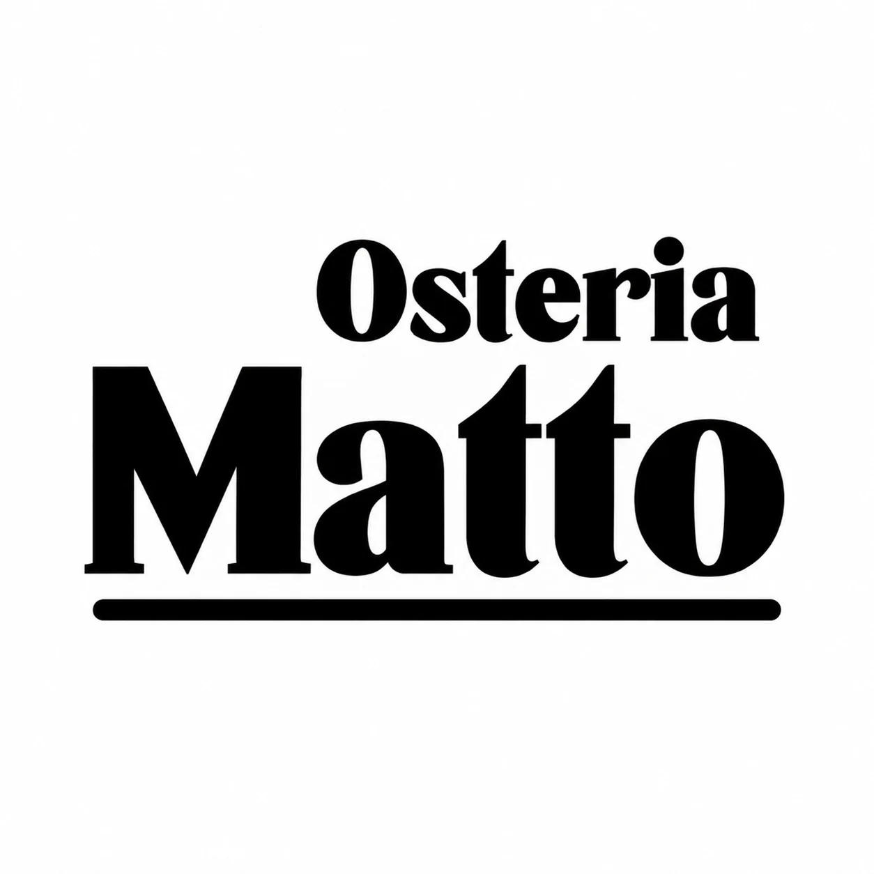 Osteria Matto — identité / logo