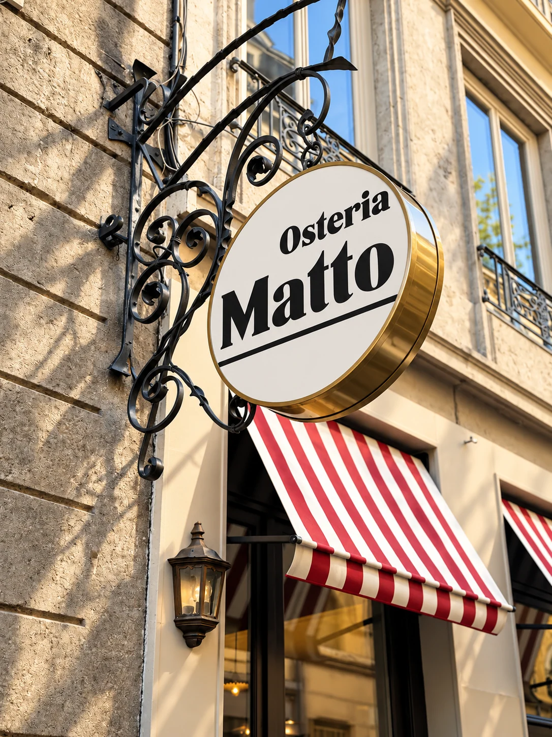 Osteria Matto — enseigne / façade